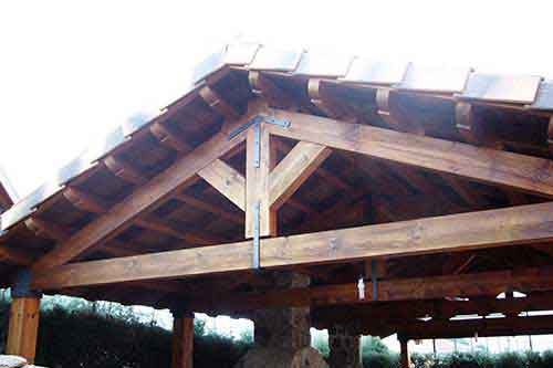 imagen de pergola de madera