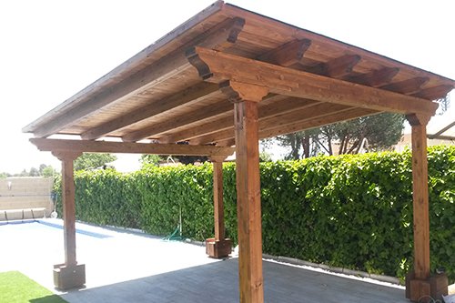  imagen de pergola de madera