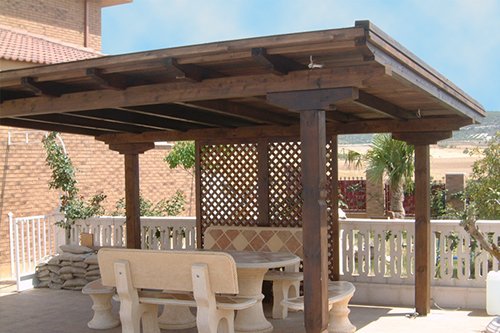  imagen de pergola de madera