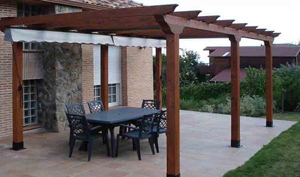  imagen de pergola de madera